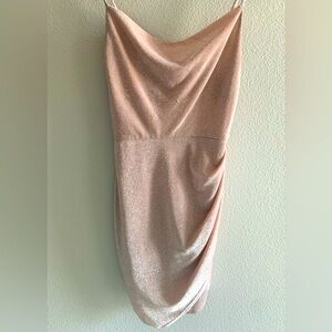 I.N. San Francisco sparkly party dress. Size 0. Light pink (pinkish beige).